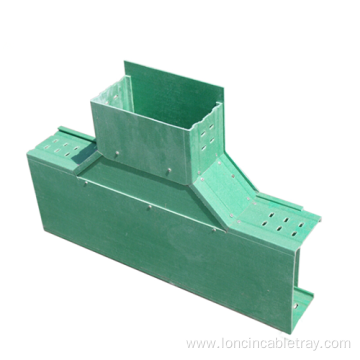 Heavy duty bend fiberglass ventilated trough cable tray